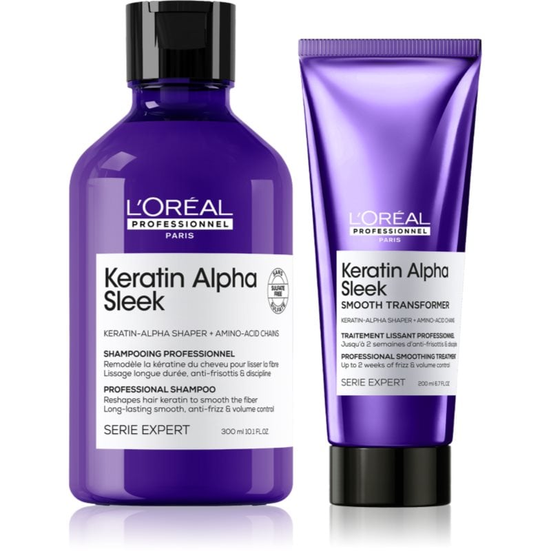 L’Oréal Professionnel Keratin Alpha Sleek комплект за изглаждане на косата