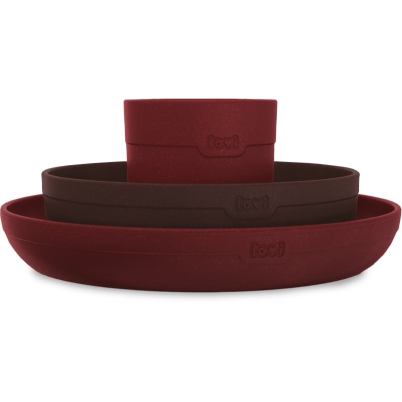 LOVI Tableware Set with Cup комплект за хранене Tamarillo - За деца - Сравни цени от 1 магазин с безплатна доставка