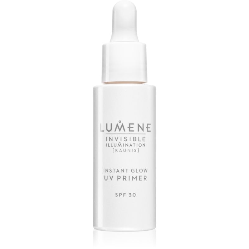 Lumene Invisible Illumination Instant Glow озаряваща основа под фон дьо тен SPF 30