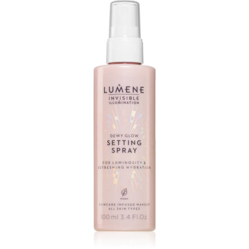 Lumene Invisible Illumination Dewy Glow озаряващ фиксиращ спрей