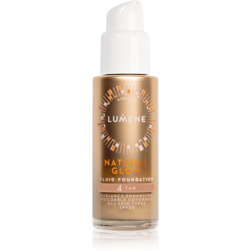 Lumene Natural Glow озаряващ фон дьо тен за естествен вид SPF 20