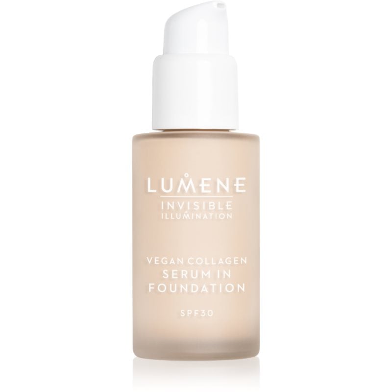 Lumene Invisible Illumination Vegan Collagen Serum in Foundation лек фон дьо тен с подхранващ ефект SPF 30 00