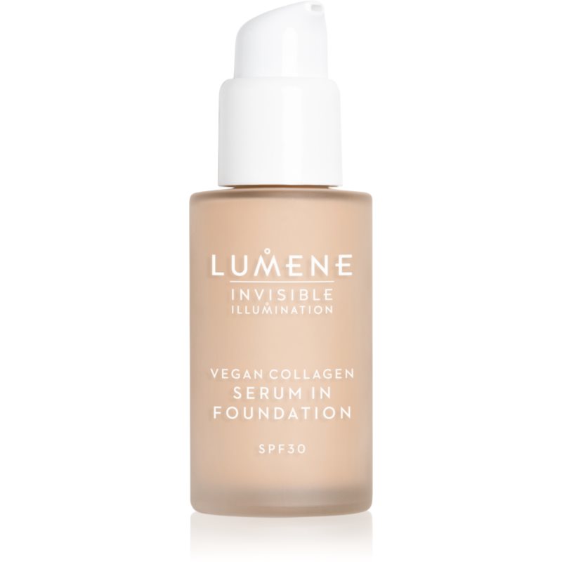 Lumene Invisible Illumination Vegan Collagen Serum in Foundation лек фон дьо тен с подхранващ ефект SPF 30 1.5 - Грим - Сравни цени от 1 магазин с безплатна доставка