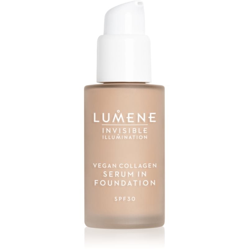 Lumene Invisible Illumination Vegan Collagen Serum in Foundation лек фон дьо тен с подхранващ ефект SPF 30 2