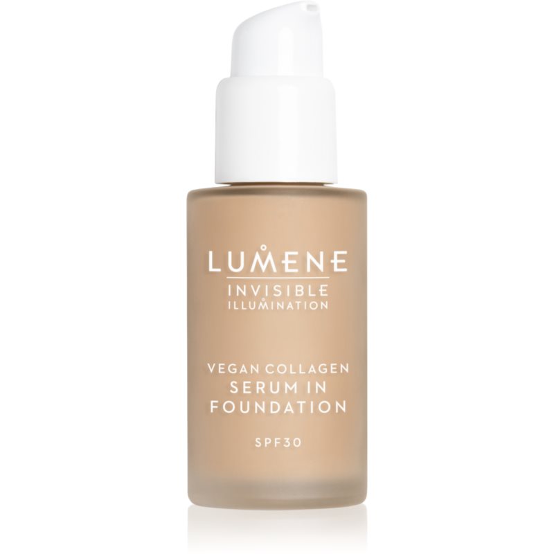 Lumene Lumene Invisible Illumination Vegan Collagen Serum in Foundation лек фон дьо тен с подхранващ ефект SPF 30 4 - Унисекс парфюм 30мл - Сравни цени от 1 магазин с безплатна доставка