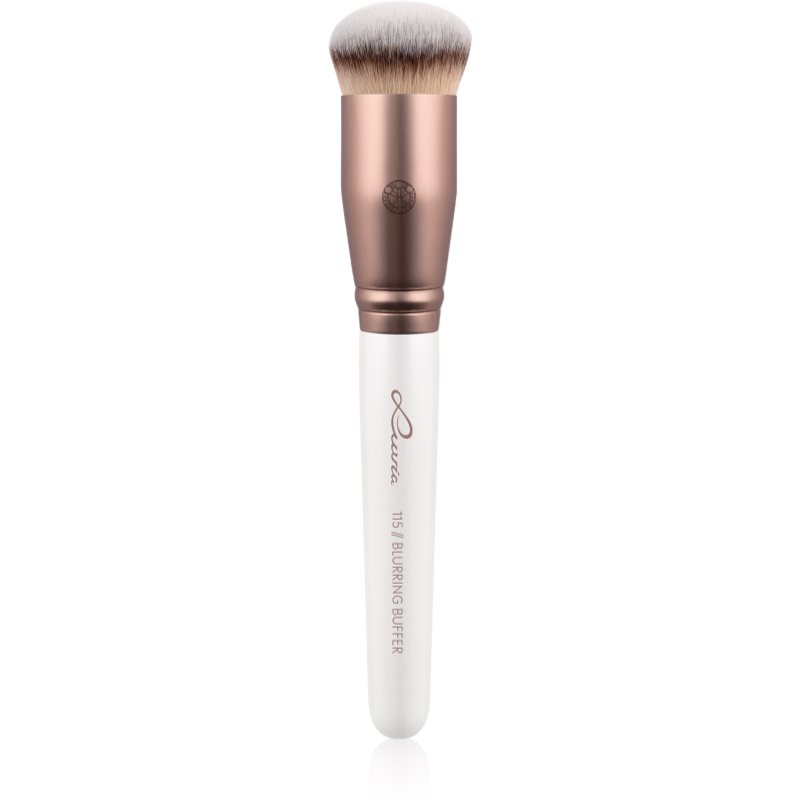 Luvia Cosmetics Prime Vegan Blurring Buffer четка за пудра и грим 115 (Pearl White / Metallic Coffee Brown) - Грим - Сравни цени от 1 магазин с безплатна доставка
