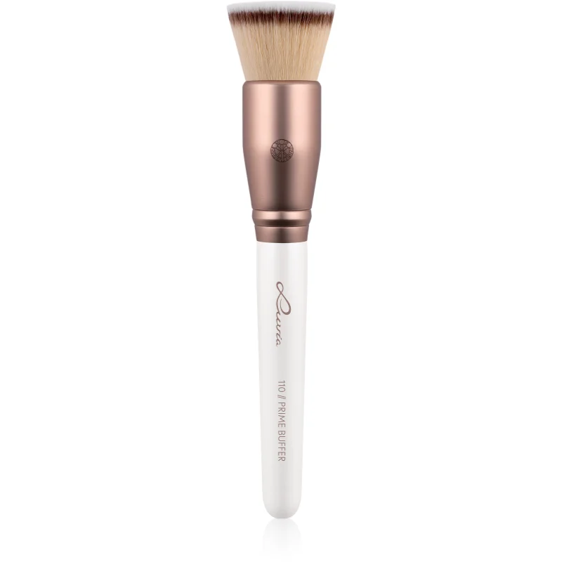 Luvia Cosmetics Prime Vegan Prime Buffer конусовидна четка за фон дьо тен Pearl White / Metallic Coffee Brown - Грим - Сравни цени от 1 магазин с безплатна доставка