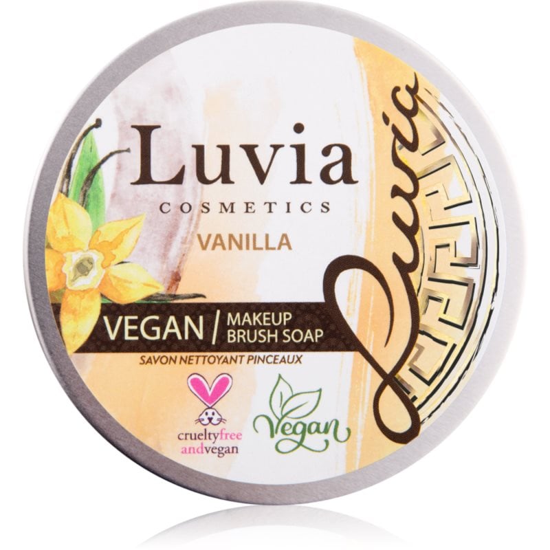 Luvia Cosmetics Brush Soap почистващ сапун за козметични четки с аромат Vanilla