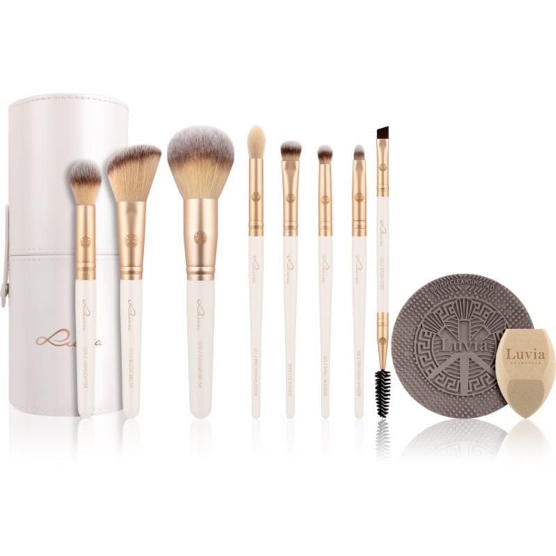 Luvia Cosmetics Prime Vegan комплкет четки с калъф Sparkling Wine