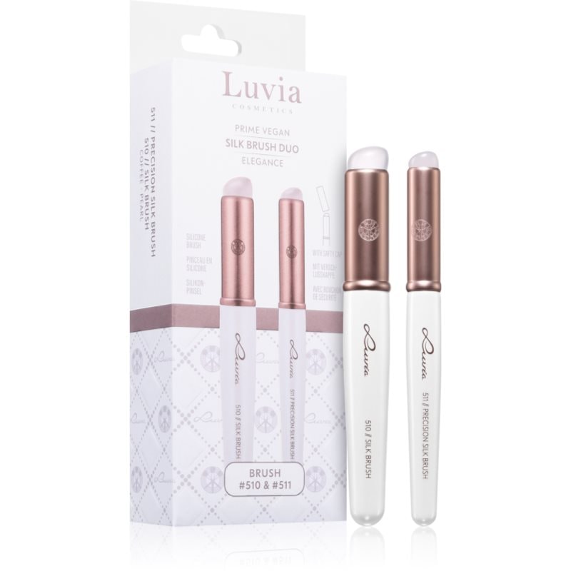 Luvia Cosmetics Luvia Cosmetics Silk Brush Duo Elegance комплект четки за сенки за очи - Унисекс парфюм - Сравни цени от 1 магазин с безплатна доставка