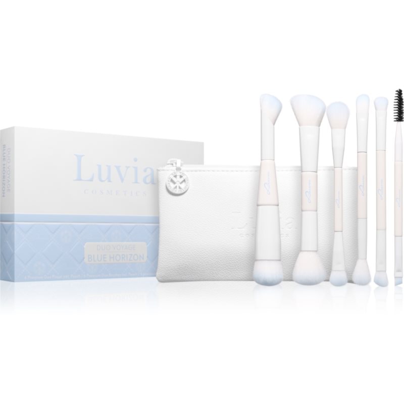 Luvia Cosmetics Duo Voyage комплект за пътуване с четки и чантичка Blue Horizon - Комплект - Сравни цени от 1 магазин с безплатна доставка