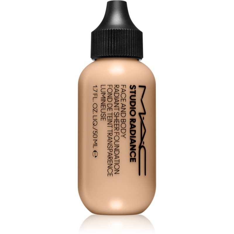 MAC Cosmetics MAC Cosmetics Studio Radiance Face and Body Radiant Sheer Foundation лек фон дьо тен за лице и тяло - Унисекс парфюм 50мл - Сравни цени от 1 магазин с безплатна доставка