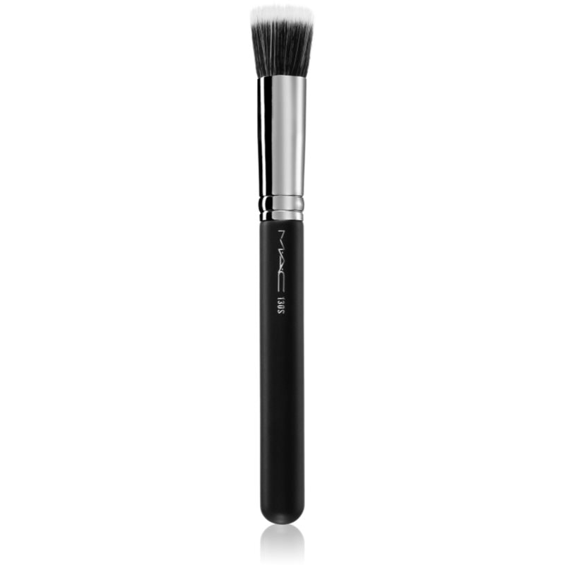 MAC Cosmetics Brush 130S Short Duo Fibre малка четка за нанасяне на течни, кремообразни и прахообразни продукти - Грим - Сравни цени от 1 магазин с безплатна доставка