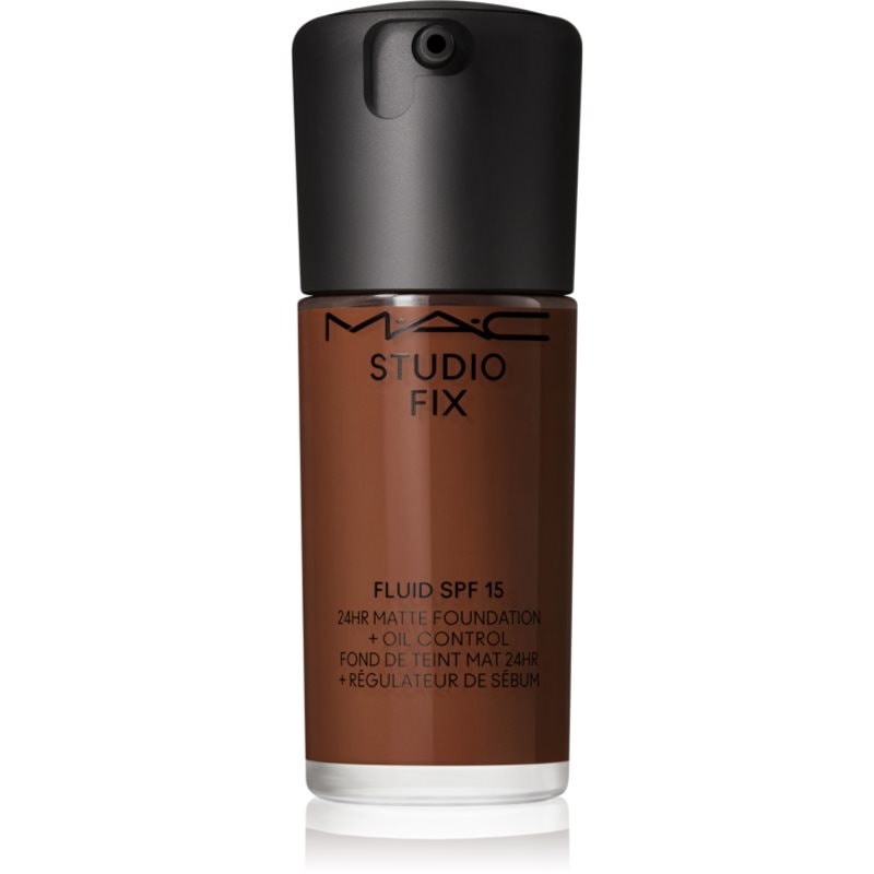 MAC Cosmetics Studio Fix Fluid SPF 15 24HR Matte Foundation + Oil Control матиращ фон дьо тен SPF 15 - Грим - Сравни цени от 1 магазин с безплатна доставка