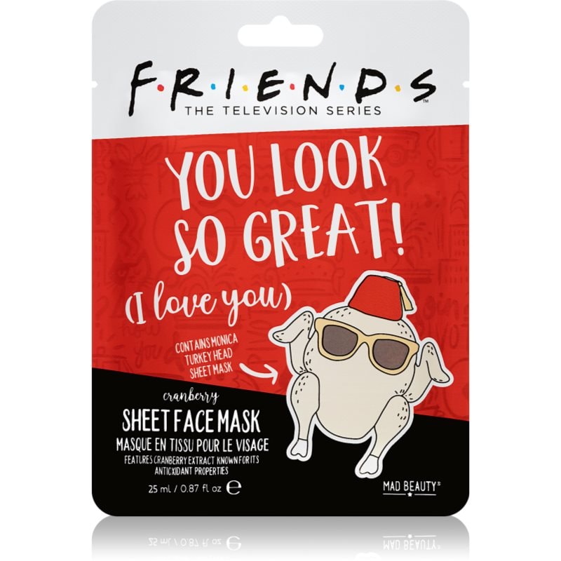 Mad Beauty Friends Turkey антиоксидантна платнена маска - Грижа за лице - Сравни цени от 1 магазин с безплатна доставка