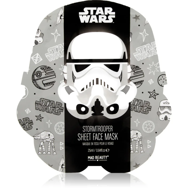 Mad Beauty Star Wars Storm Trooper хидратираща платнена маска с екстракт от зелен чай