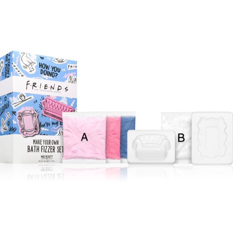 Mad Beauty Friends комплект за правене на бомбички за вана аромати Coconut & Pomegranate & Raspberry - Комплект - Сравни цени от 1 магазин с безплатна доставка