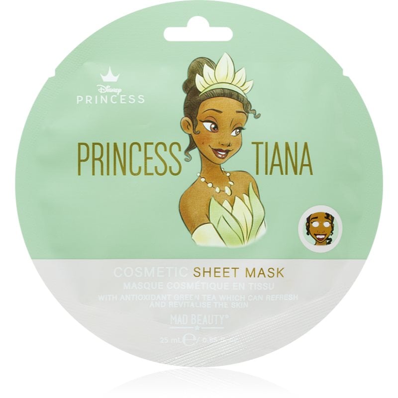 Mad Beauty Disney Princess Tiana антиоксидантна платнена маска