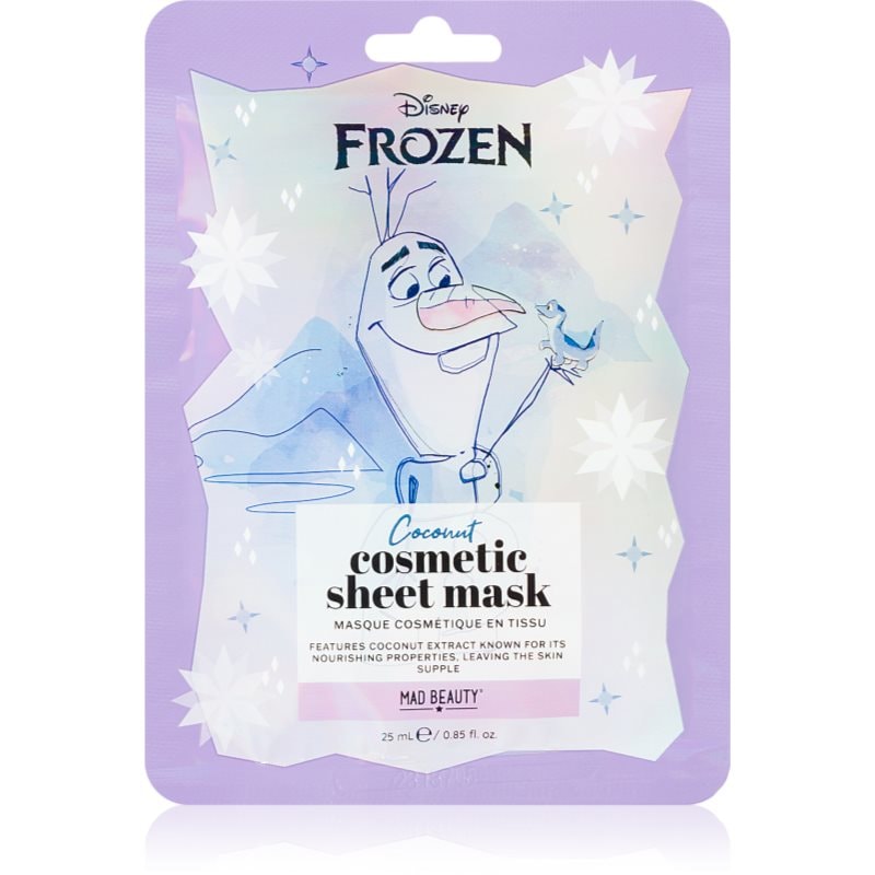 Mad Beauty Frozen Olaf платнена маска с озаряващ и хидратиращ ефект - Грижа за лице - Сравни цени от 1 магазин с безплатна доставка