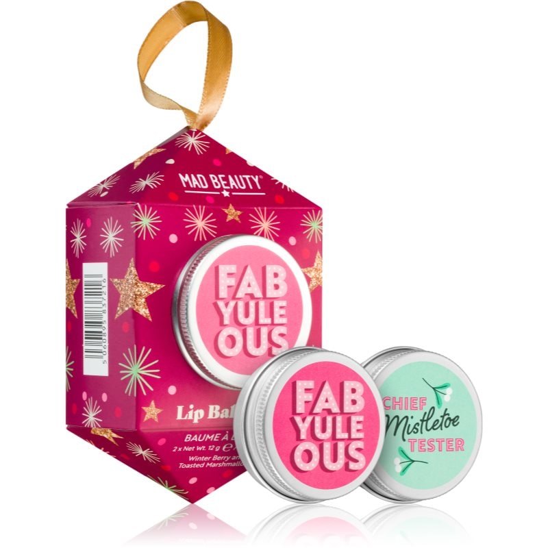 Mad Beauty FabYuleOus подхранващ балсам за устни дуо - Грижа за лице - Сравни цени от 1 магазин с безплатна доставка