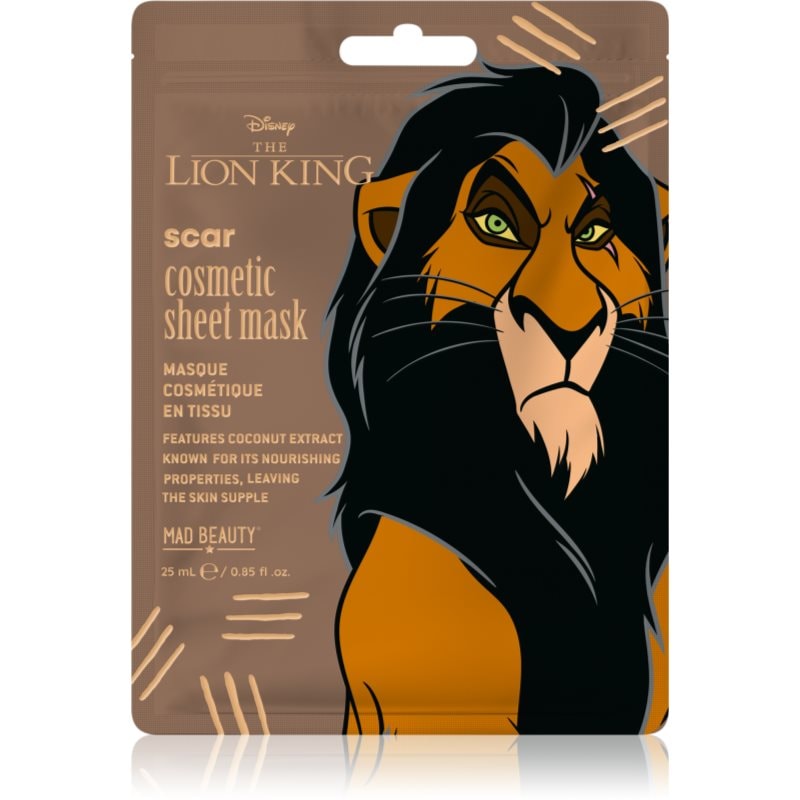 Mad Beauty Lion King Scar хидратираща платнена маска - Грижа за лице - Сравни цени от 1 магазин с безплатна доставка