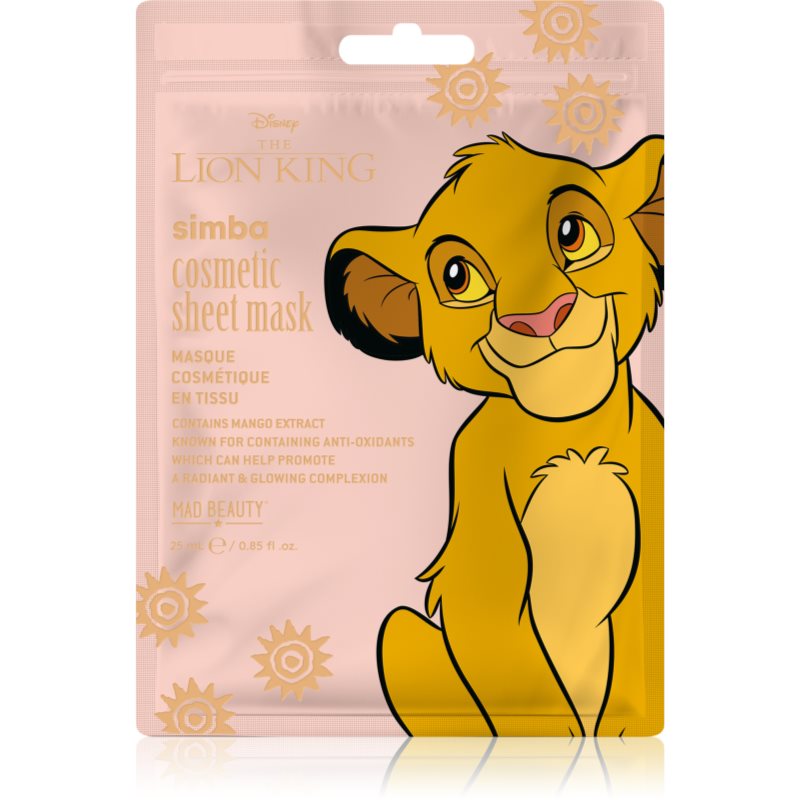 Mad Beauty Mad Beauty Lion King Simba ревитализираща платнена маска - Унисекс парфюм 4мл - Сравни цени от 1 магазин с безплатна доставка