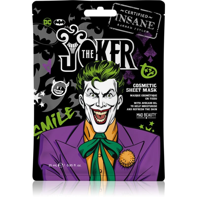 Mad Beauty Joker Sheet Mask хидратираща платнена маска - Грижа за лице - Сравни цени от 1 магазин с безплатна доставка