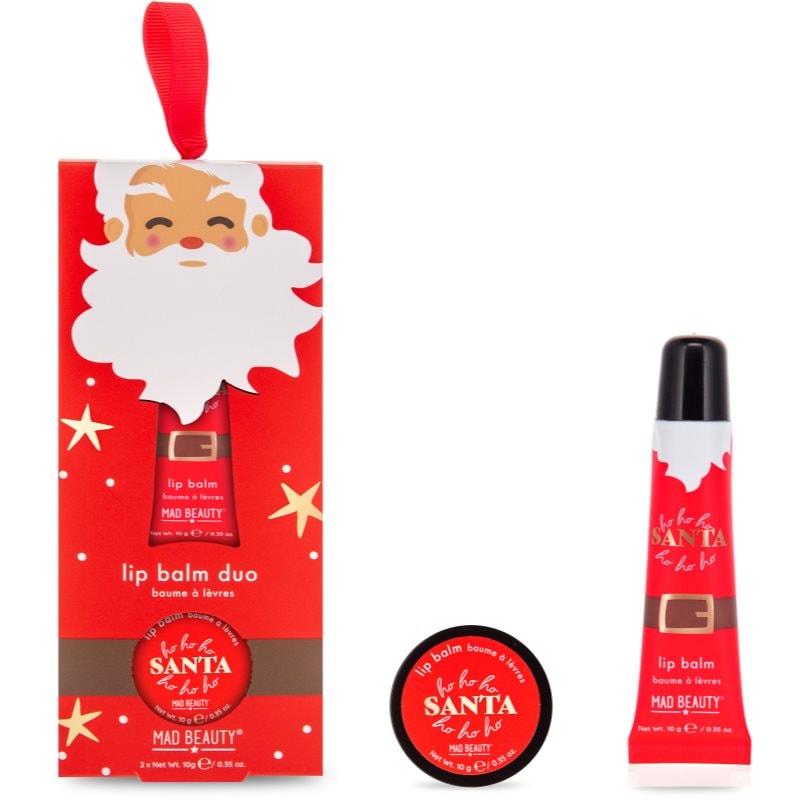 Mad Beauty HoHo Holiday Lip Balm Duo коледен подаръчен комплект за устни - Комплект - Сравни цени от 1 магазин с безплатна доставка