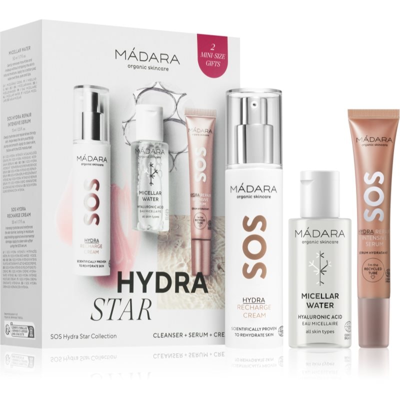 MÁDARA SOS Hydra Star комплект за дехидратирана суха кожа - Комплект - Сравни цени от 1 магазин с безплатна доставка