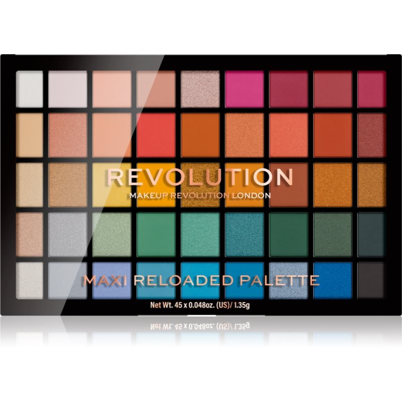 Makeup Revolution Maxi Reloaded Palette палитра с прахообразни сенки за очи - Грим - Сравни цени от 1 магазин с безплатна доставка