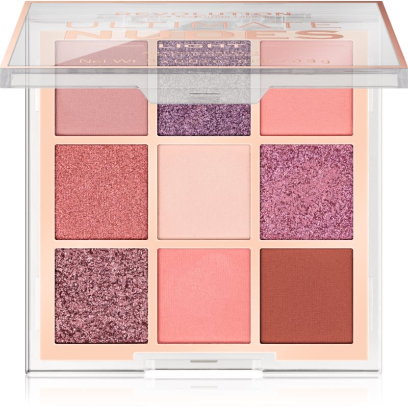 Makeup Revolution Ultimate Nudes палитра сенки за очи - Грим - Сравни цени от 1 магазин с безплатна доставка