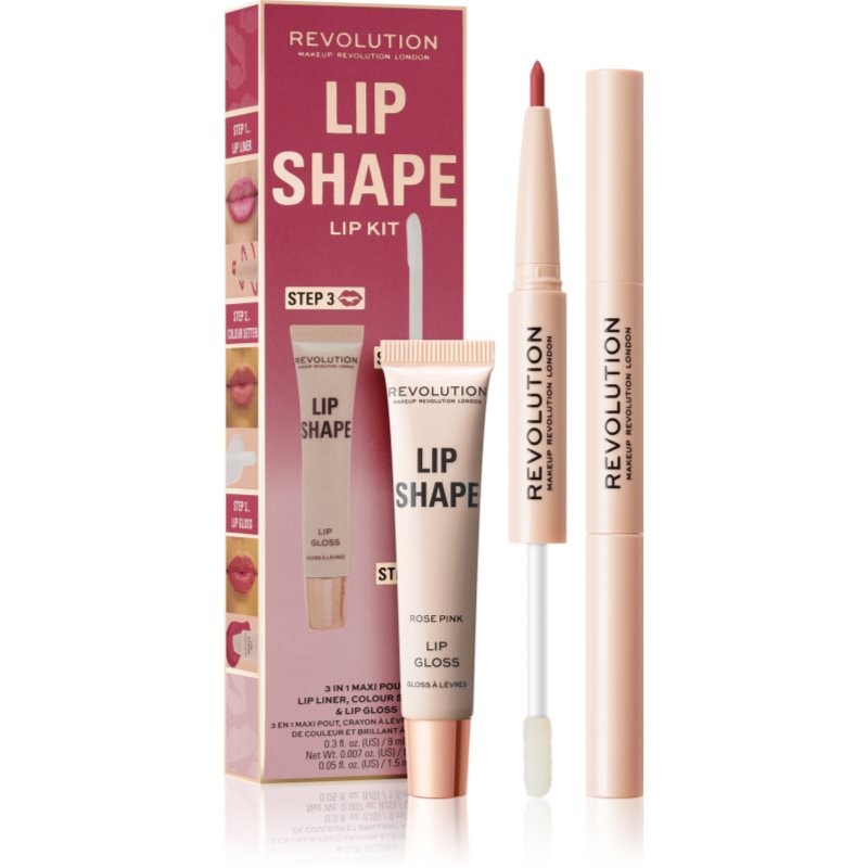 Makeup Revolution Makeup Revolution Lip Shape Kit комплект за устни - Унисекс парфюм - Сравни цени от 1 магазин с безплатна доставка