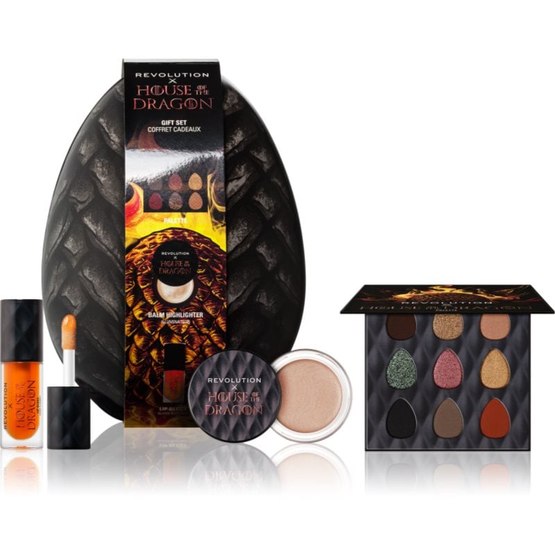 Makeup Revolution X House of Dragon Dragon Glow подаръчен комплект за лице