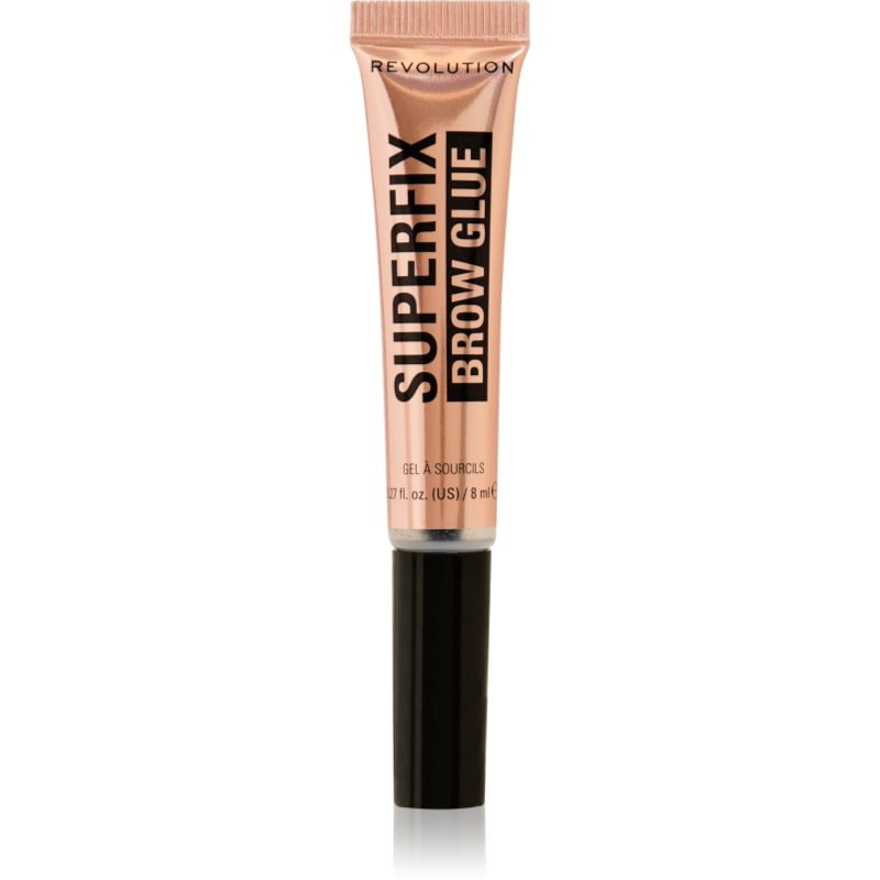 Makeup Revolution Makeup Revolution Superfix Brow Glue прозрачен фиксиращ гел за вежди - Унисекс парфюм 8мл - Сравни цени от 1 магазин с безплатна доставка