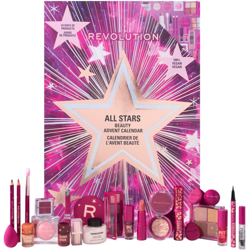 Makeup Revolution Advent Calendar All Stars коледен календар - Грим - Сравни цени от 1 магазин с безплатна доставка