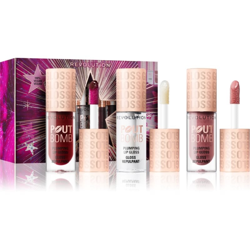 Makeup Revolution Makeup set Pout Bomb подаръчен комплект за устни