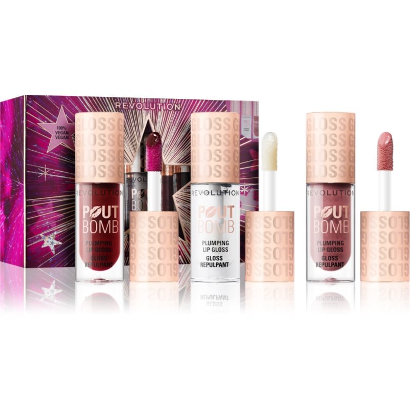 Makeup Revolution Makeup set Pout Bomb подаръчен комплект за устни - Комплект - Сравни цени от 1 магазин с безплатна доставка
