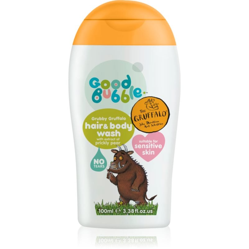 Good Bubble Gruffalo Hair and Body Wash измиваща емулсия и шампоан за чувствителна и податлива към екземи кожа за деца от раждането им