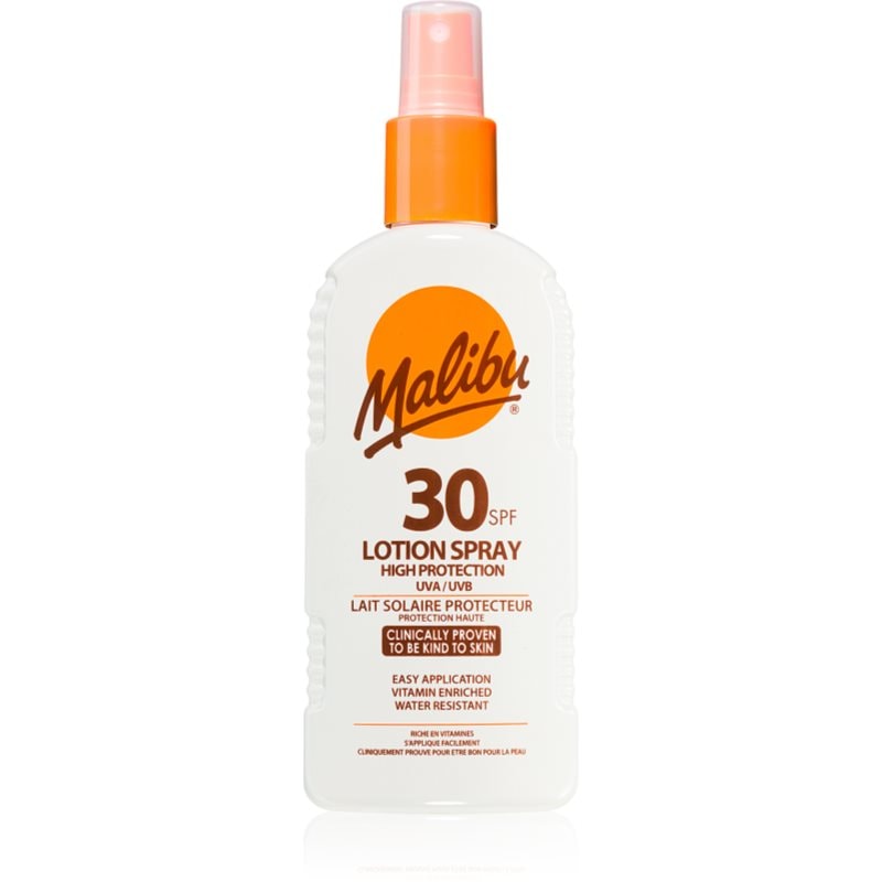 Malibu Malibu Lotion Spray High Protection спрей за загар SPF 30 - Унисекс парфюм 200мл - Сравни цени от 1 магазин с безплатна доставка