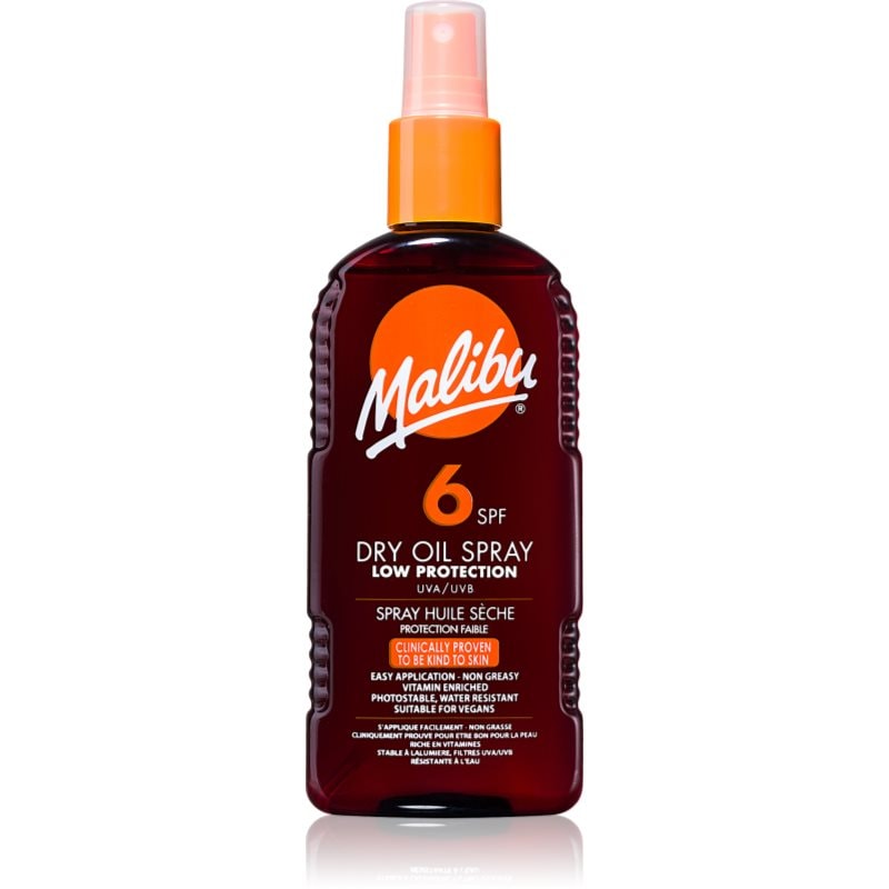 Malibu Dry Oil Spray сухо олио SPF 6 - Грижа за тяло - Сравни цени от 1 магазин с безплатна доставка