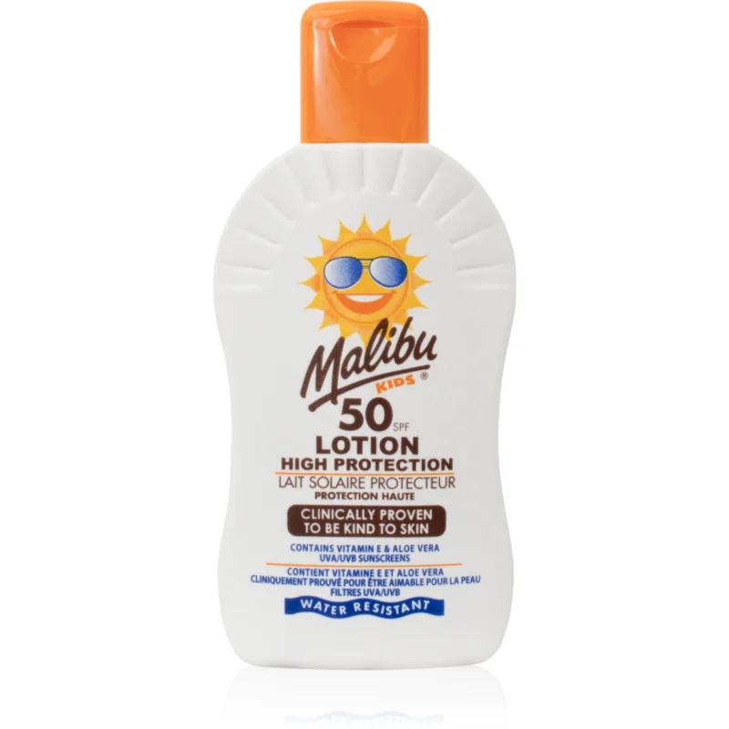 Malibu Kids Lotion защитно мляко SPF 50 за деца - Грижа за тяло - Сравни цени от 1 магазин с безплатна доставка