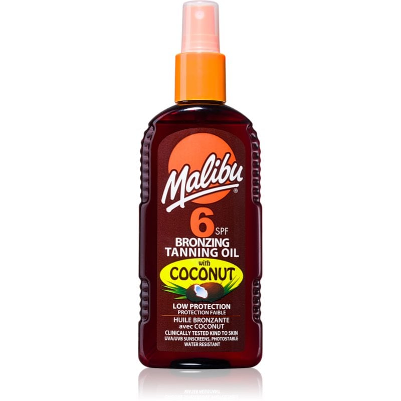 Malibu Bronzing Tanning Oil слънцезащитен спрей с бронзър