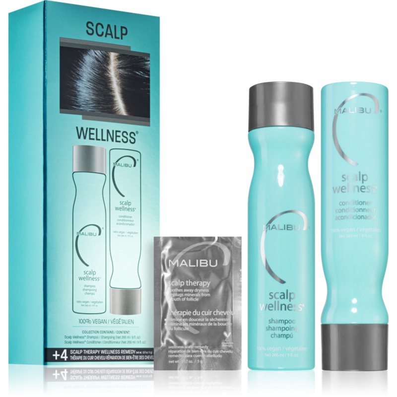 Malibu C Scalp Wellness Collection комплект за суха кожа на скалпа - Комплект - Сравни цени от 1 магазин с безплатна доставка