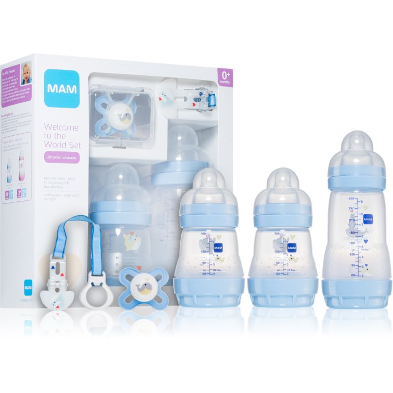 MAM Welcome to the World Blue подаръчен комплект за бебета - За деца - Сравни цени от 1 магазин с безплатна доставка