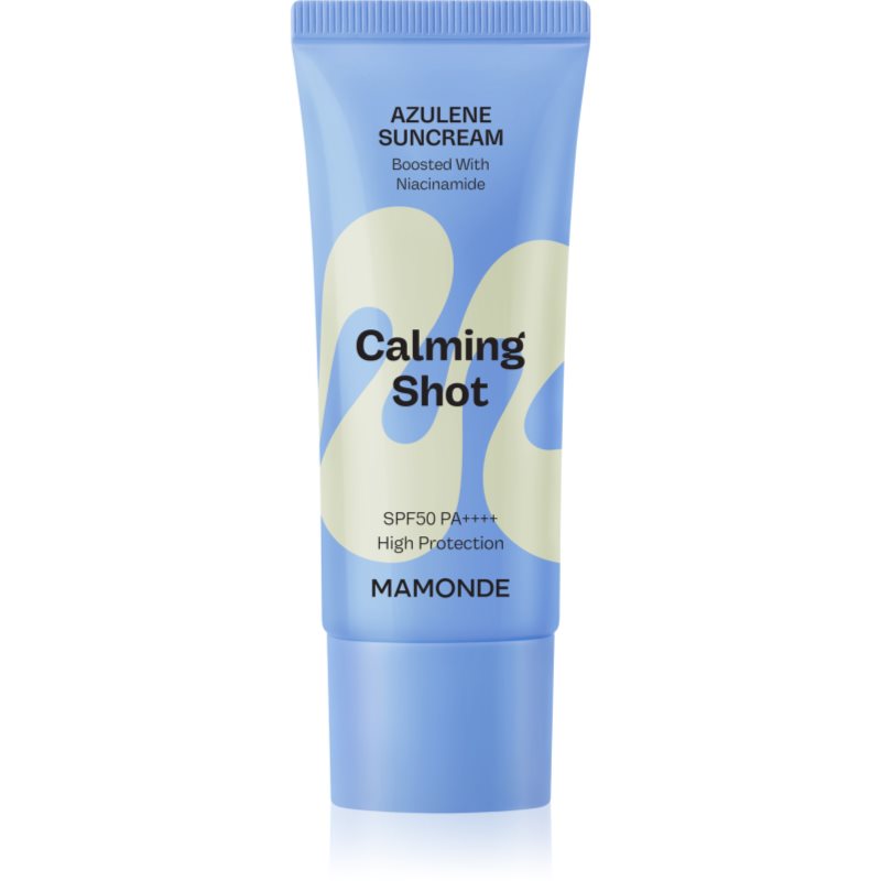 MAMONDE Calming Shot Azulene Suncream защитен крем за лице с успокояващ ефект SPF 50+ - Грижа за лице - Сравни цени от 1 магазин с безплатна доставка