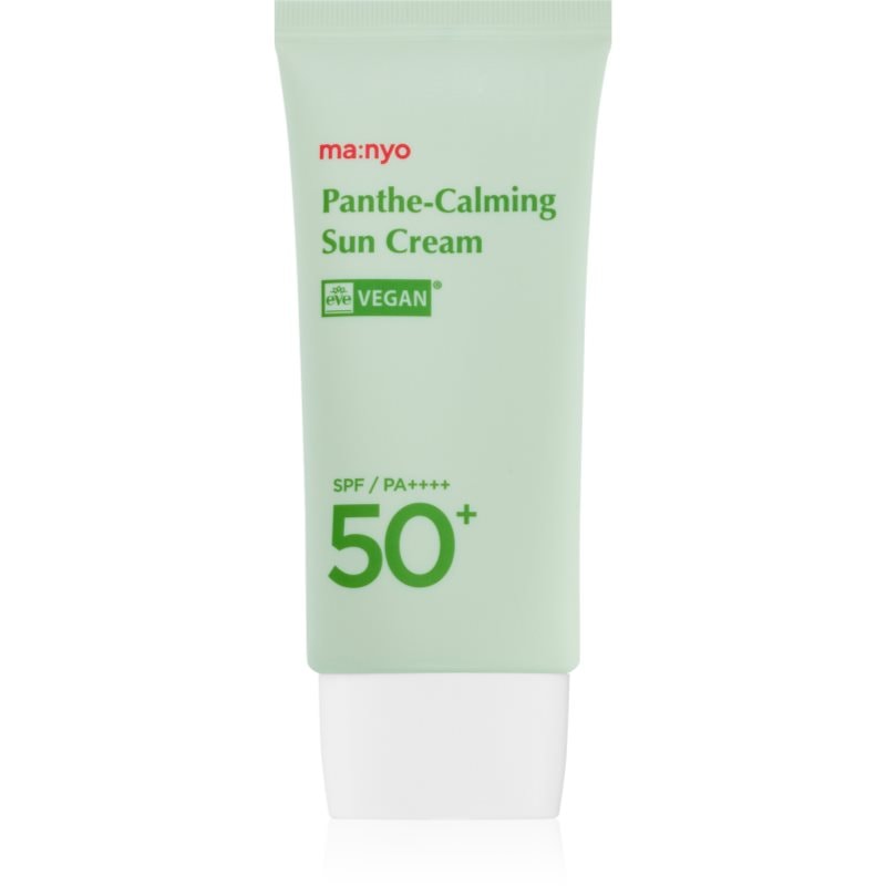 ma:nyo Panthe-Calming Sun Cream успокояващ защитен крем за изключително чувствителна и нетолерантна кожа на лицето SPF 50+ - Грижа за тяло - Сравни цени от 1 магазин с безплатна доставка