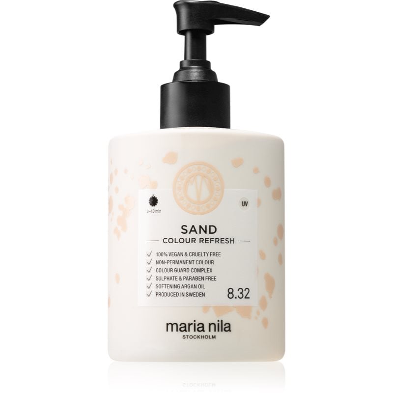 Maria Nila Colour Refresh Sand нежна подхранваща маска без перманентни цветови пигменти издържа 4 – 10 измивания 8.32