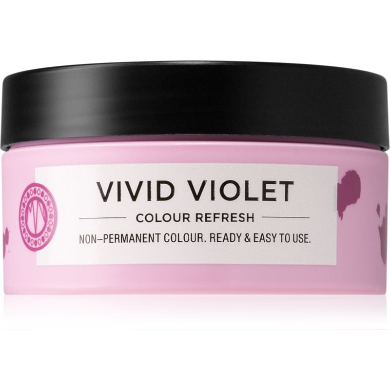 Maria Nila Colour Refresh Vivid Violet нежна подхранваща маска без перманентни цветови пигменти издържа 4 – 10 измивания 0.22