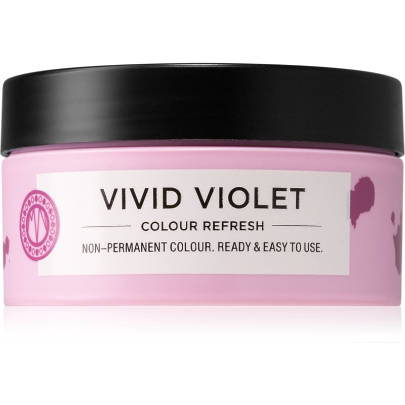 Maria Nila Colour Refresh Vivid Violet нежна подхранваща маска без перманентни цветови пигменти издържа 4 – 10 измивания 0.22 - Грижа за коса - Сравни цени от 1 магазин с безплатна доставка