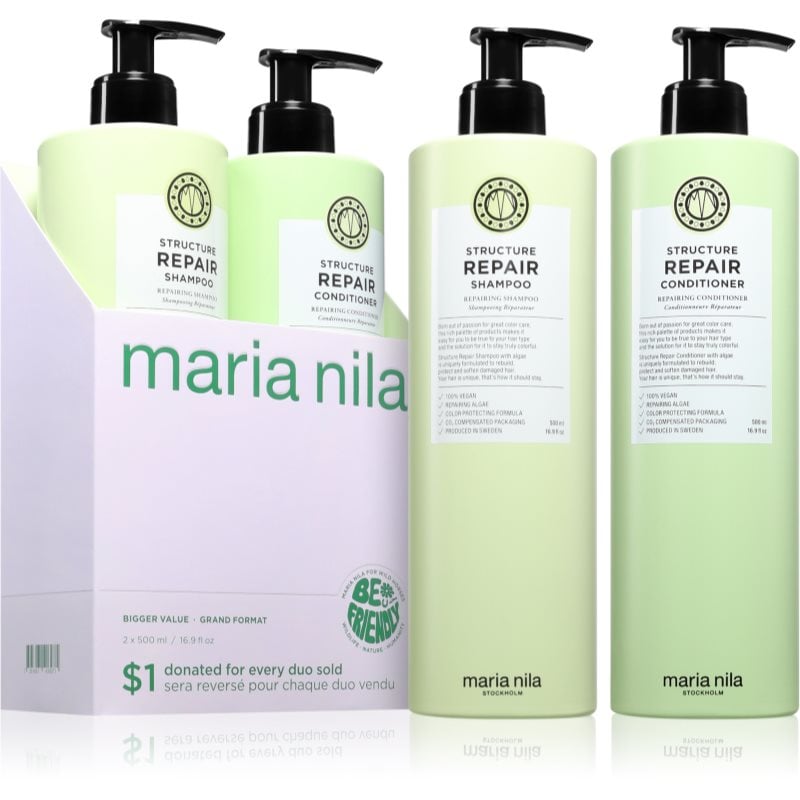 Maria Nila Structure Repair Set подаръчен комплект за укрепване на косата